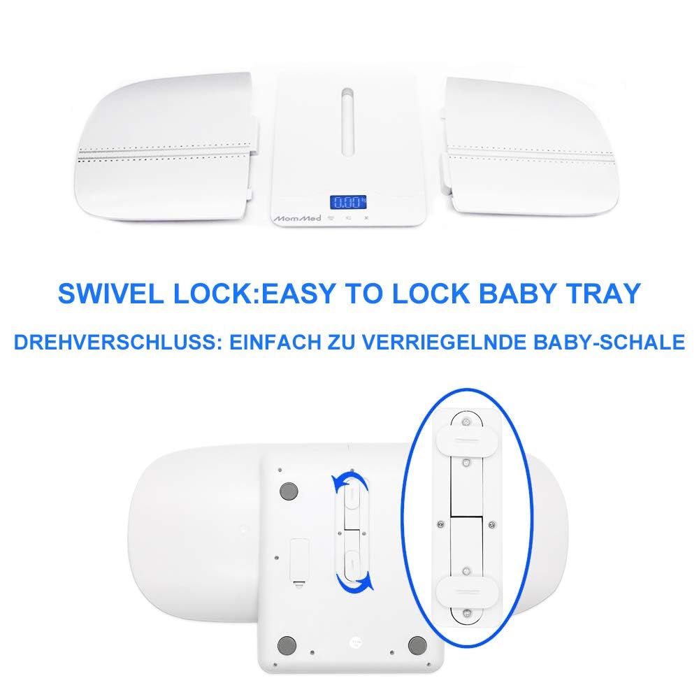 Baby Scale with Hold Function, Blue Backlight, Weight and Height Track T78247