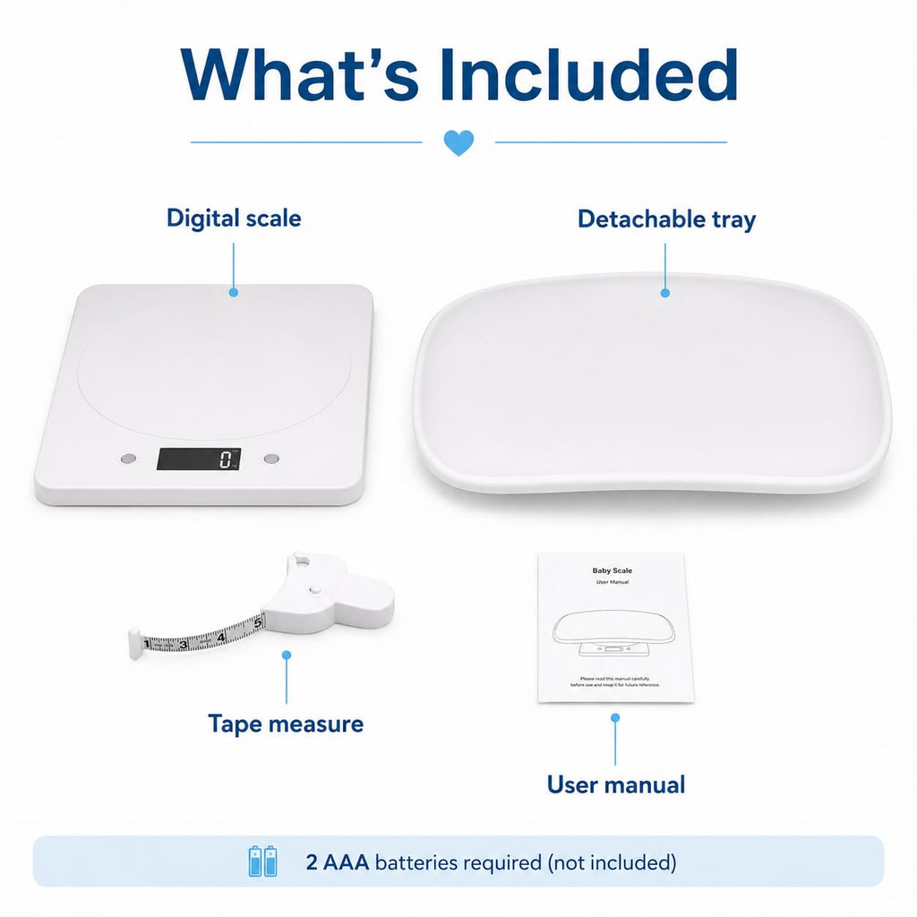 Digital Pet Scale with 1g Resolution and Tape Measure O150