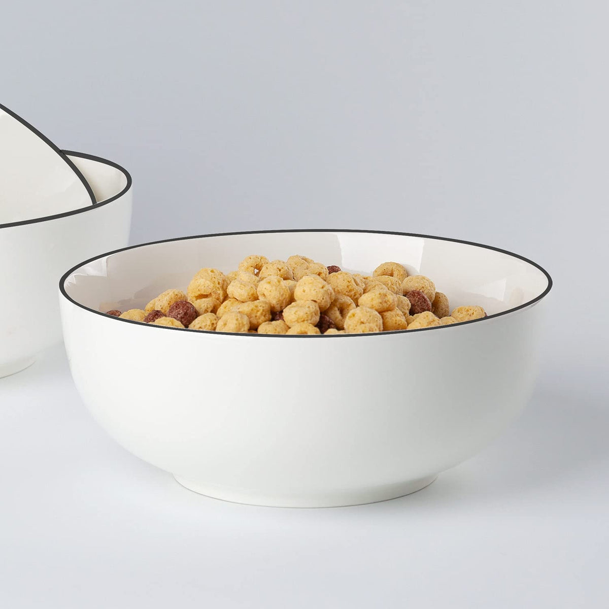 40 oz Off White Porcelain Bowl Set of 4 Y48231