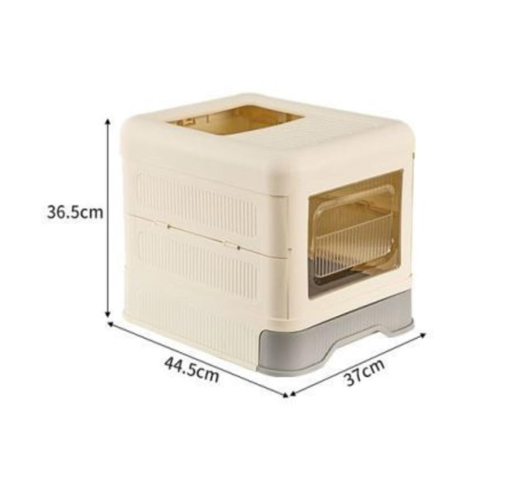 Fully Enclosed Cat Litter Box with Lid and Drawer P897