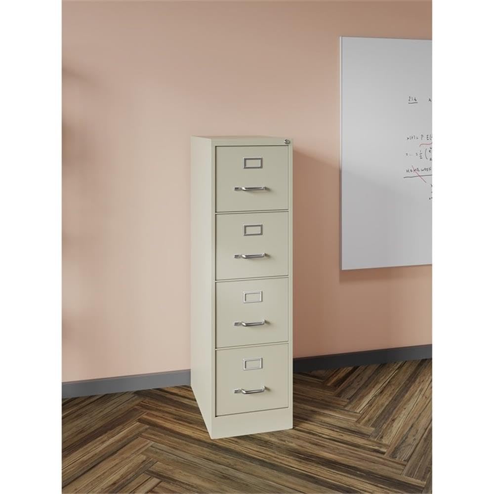 Beige 4-Drawer Metal Letter File Cabinet P1355