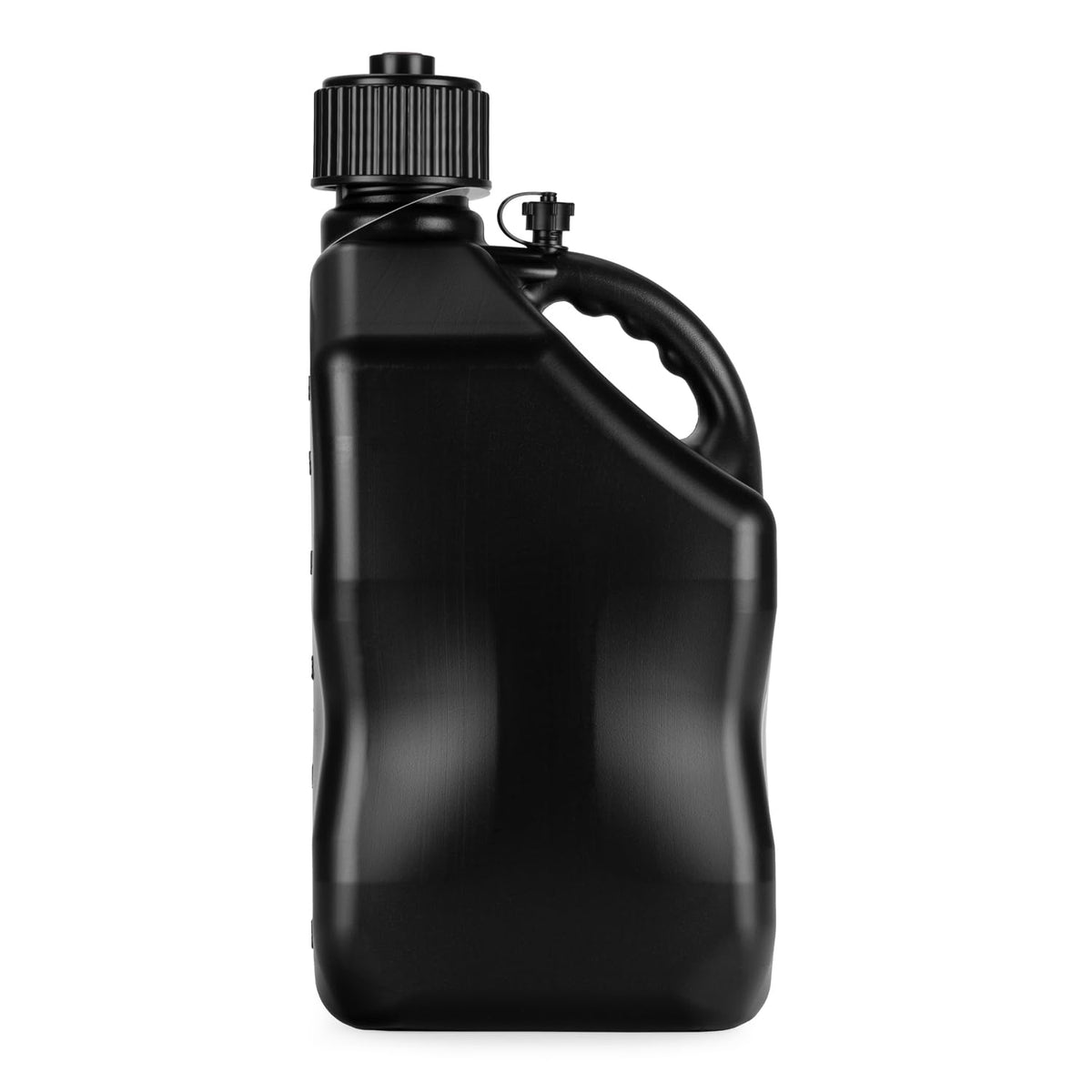 5.5 Gallon Square Motorsport Jug Black with Filler Hoses 4 Pack H915028