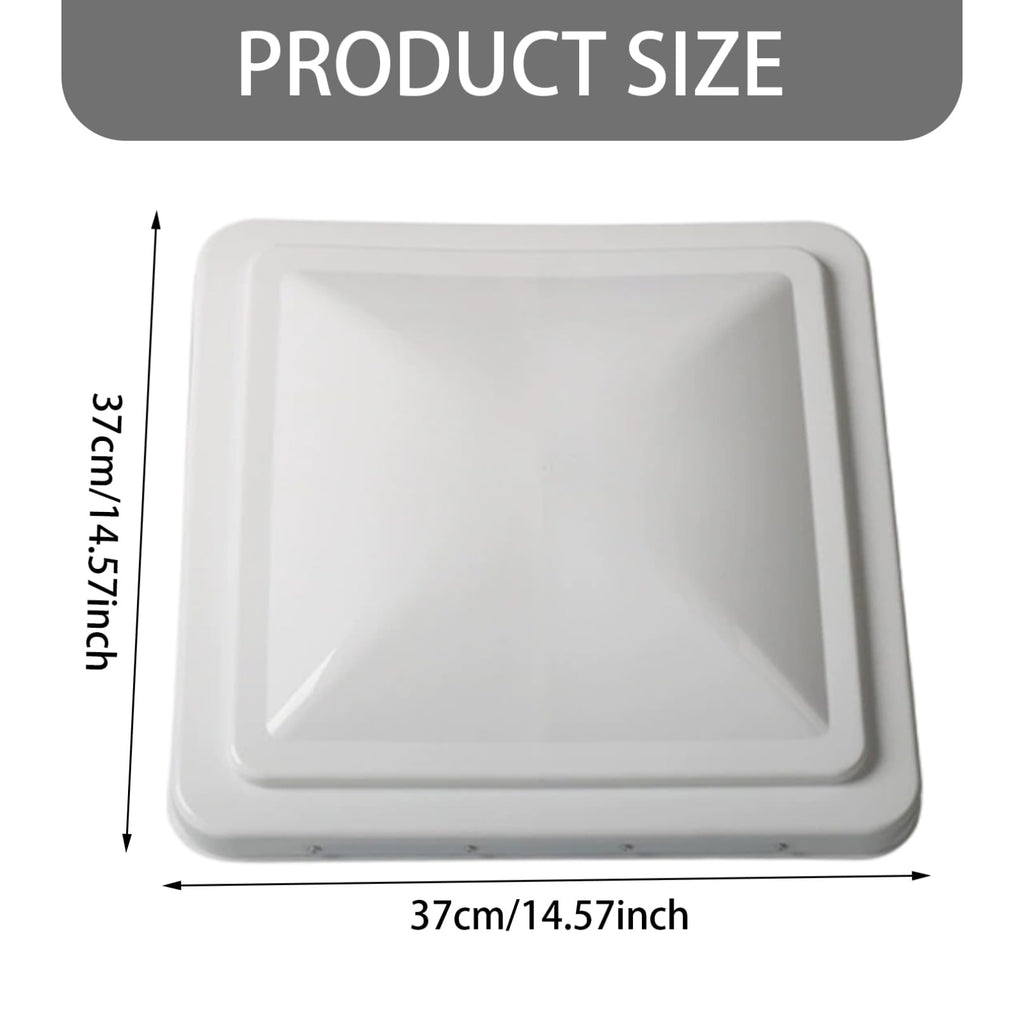 14 Inch White Weather-Resistant Plastic RV Vent Cover A245