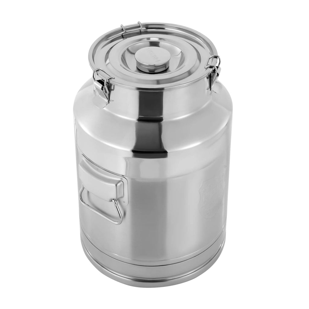 7 Gallon Stainless Steel Milk Can with Sealed Lid Z642760
