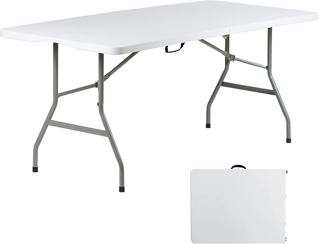 6ft Heavy Duty Foldable Plastic Folding Table S270