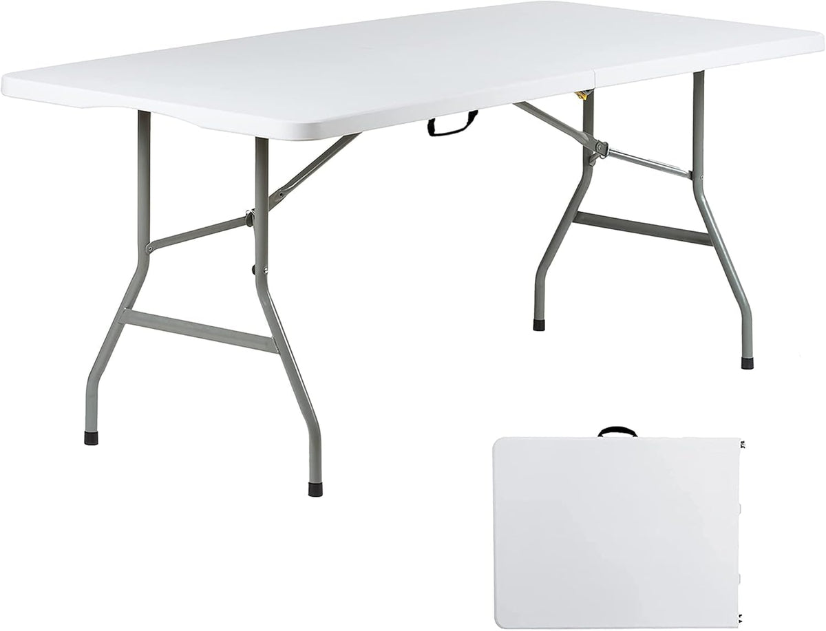 6ft Heavy Duty Foldable Plastic Folding Table S270