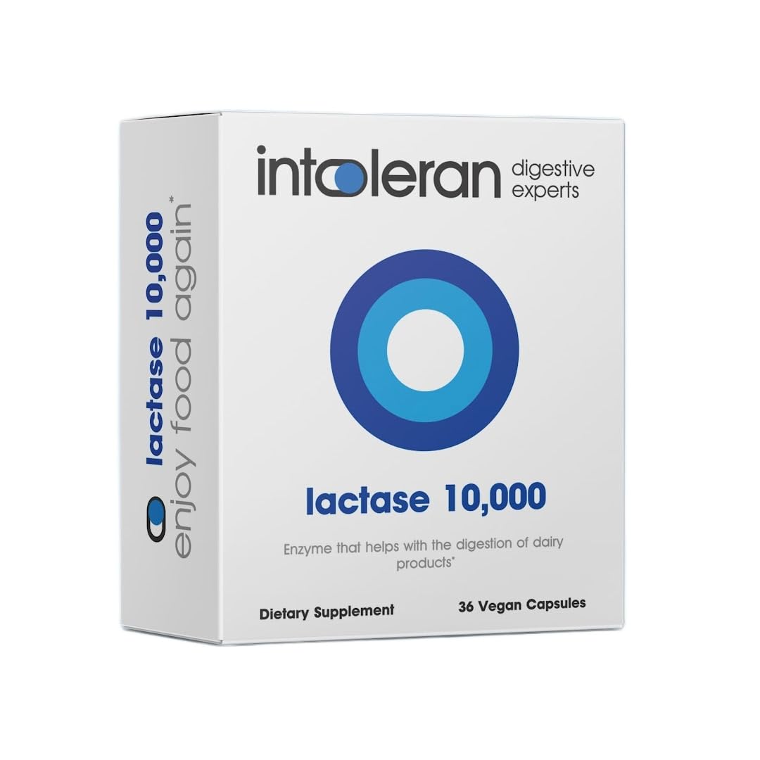 Lactase 10,000 Digestive Enzymes 36 Capsules Q8348