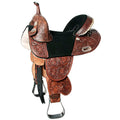 Western Horse Treeless Trail Barrel Saddle Leather Q4477