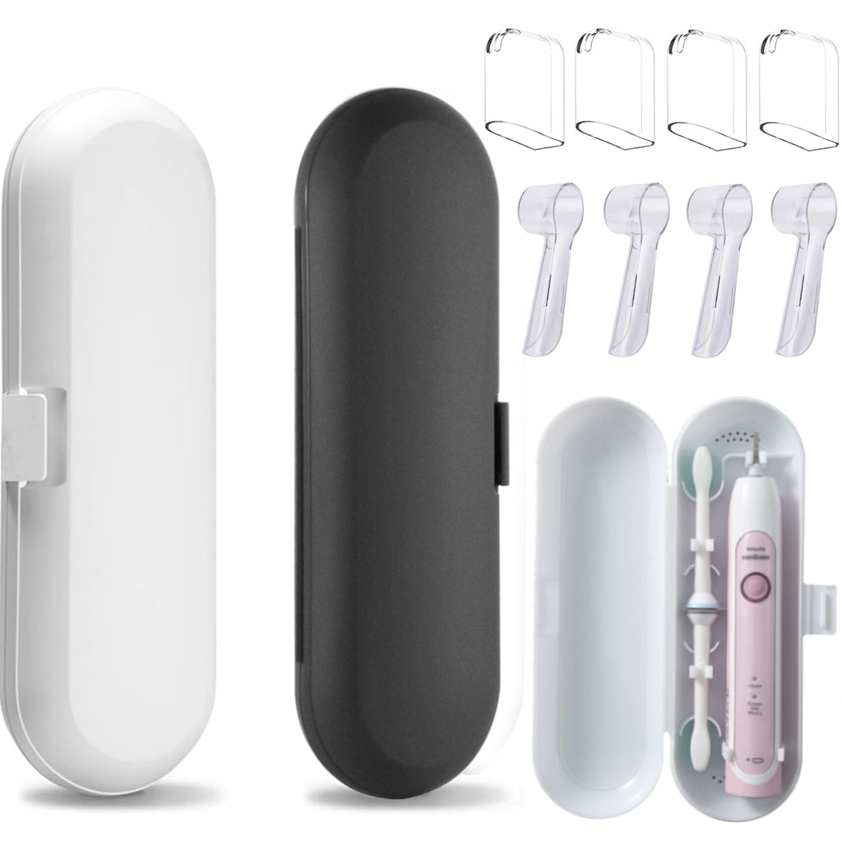 Plastic Electric Toothbrush Travel Case P6127