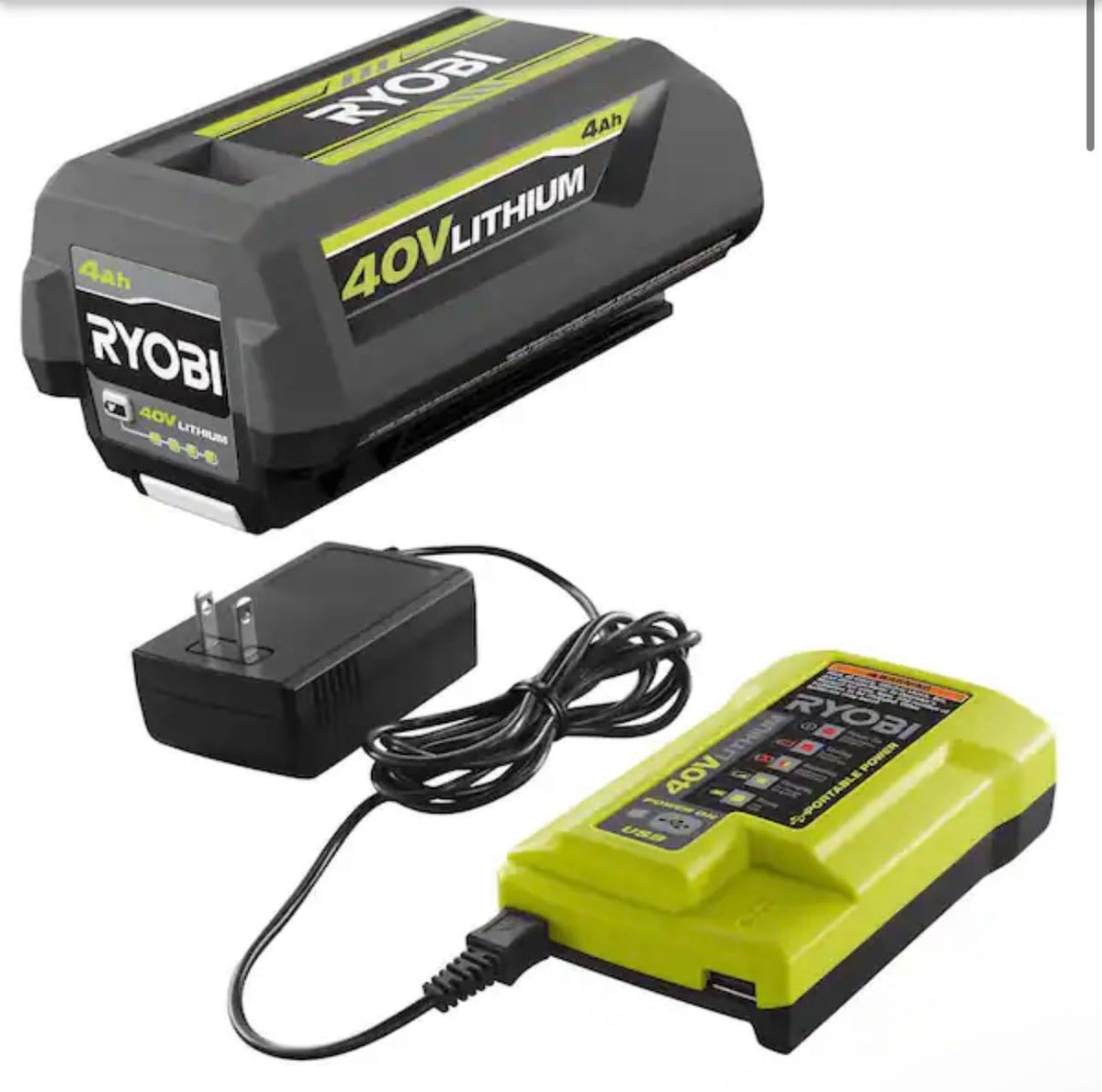 40V Lithium-ION 4.0 AH Battery and Charger A950