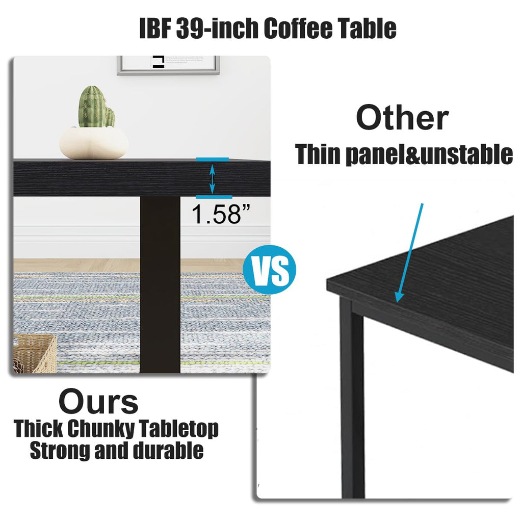 Black Wood Coffee Table Y87360