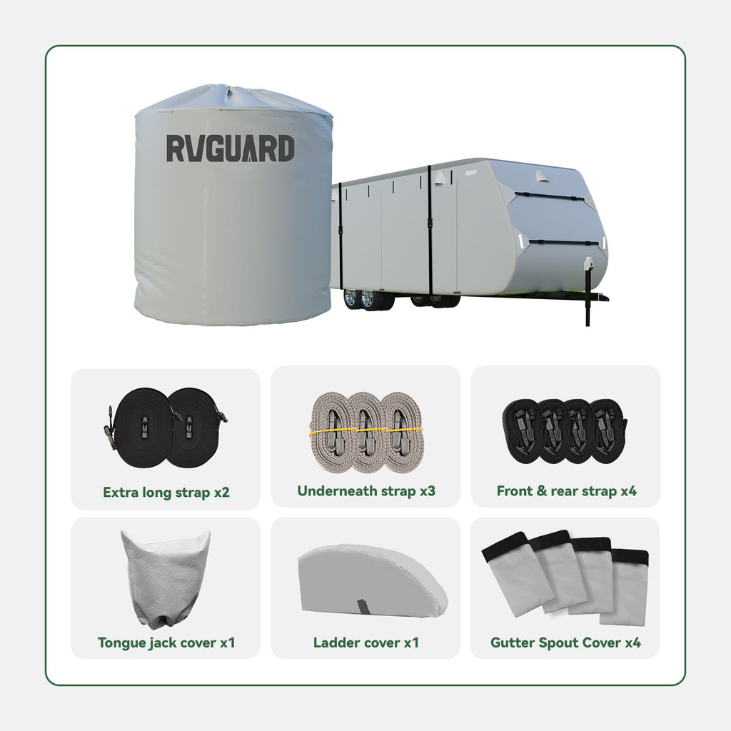 Grey 27'-30' RV Travel Trailer Cover C370