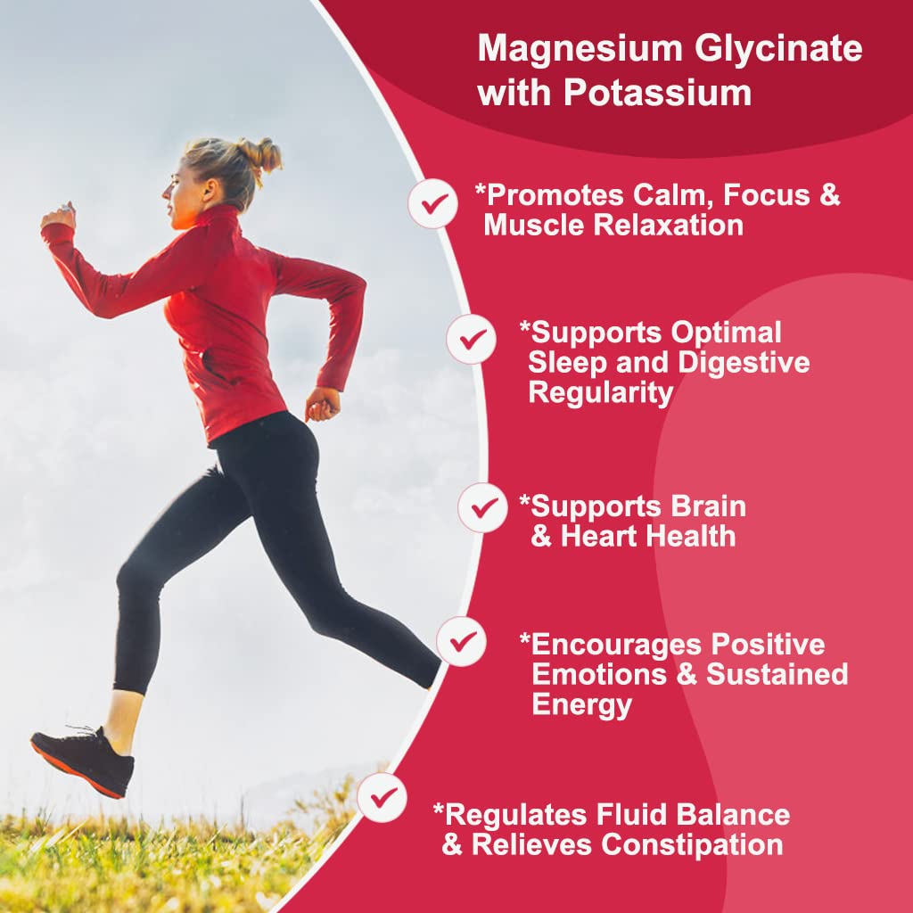 Magnesium Glycinate Gummies 400 mg with Vitamin D, B6 - 60 Gummies V55319