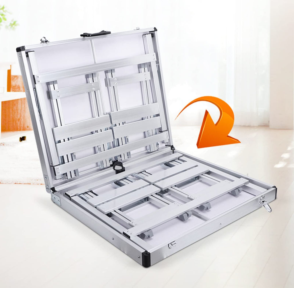 Portable Adjustable Height Aluminum Alloy Camping Table with 4 Stools T85727