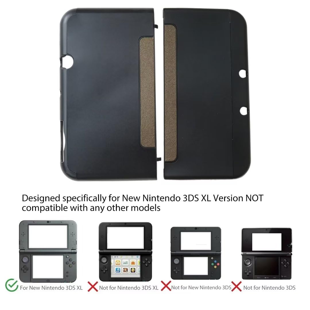 Black Shockproof Hard Shell Case for Nintendo 3DS LL XL L71862