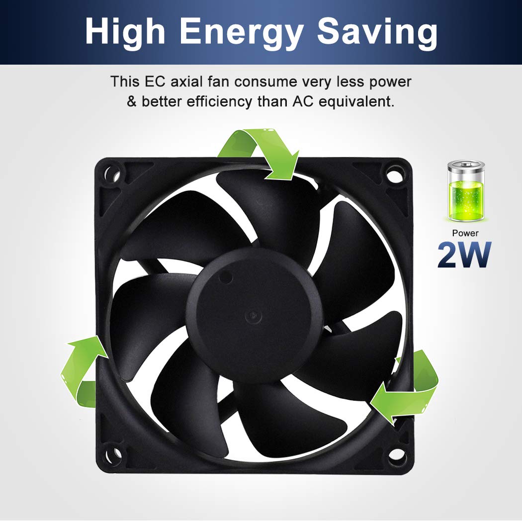 80mm EC Axial Brushless Cooling Fan R996