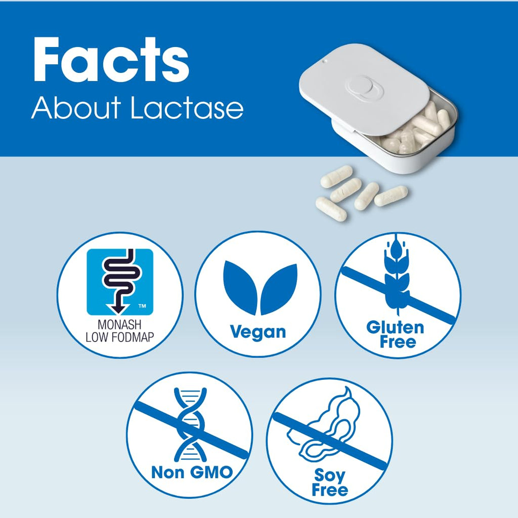Lactase 10,000 Digestive Enzymes 36 Capsules Q8348