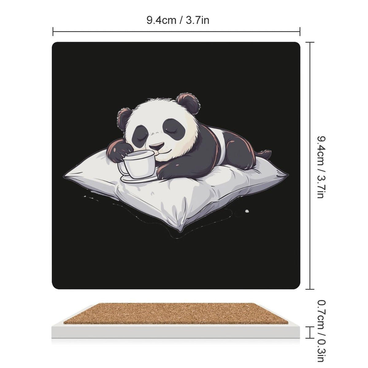 Ceramic Coasters Set D786