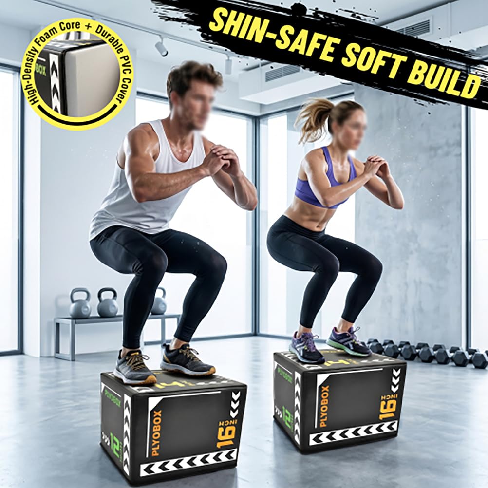 3-in-1 Soft Foam Plyometric Jump Box K458
