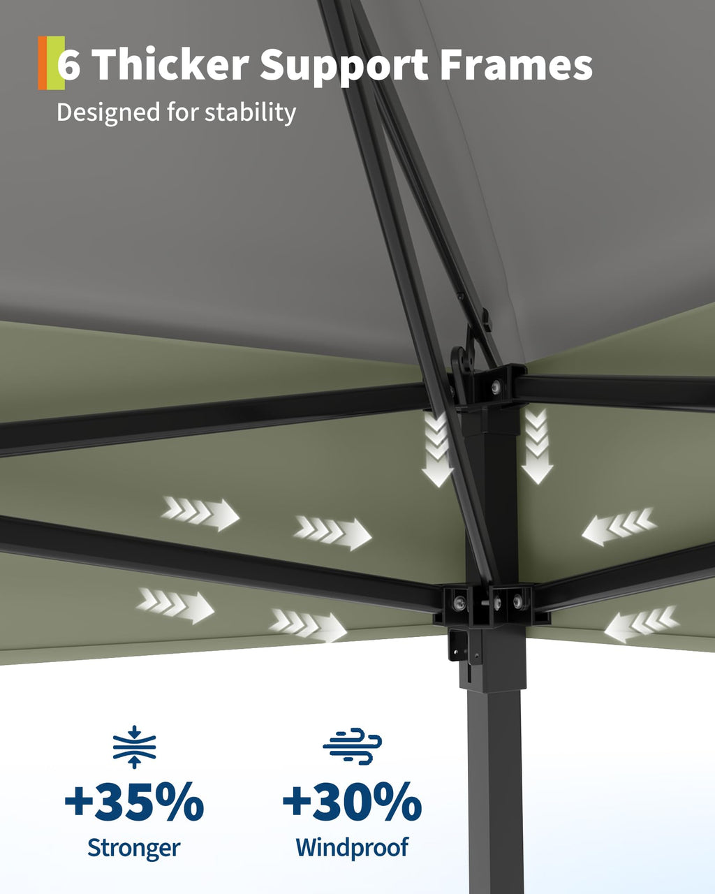 13x13FT Pop Up Gazebo with Mosquito Netting, Grey V978