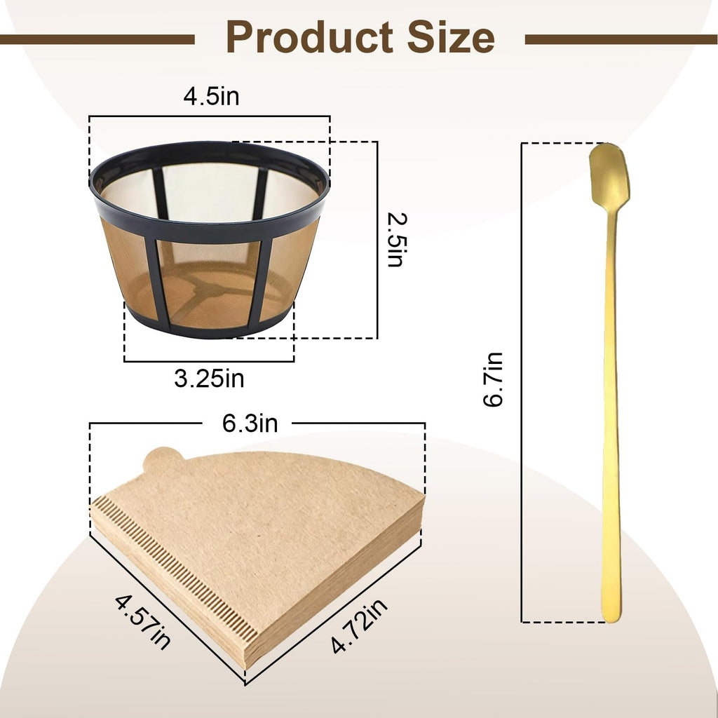 Reusable Coffee Filter Basket 2-Pack with Coffee Spoon F66397