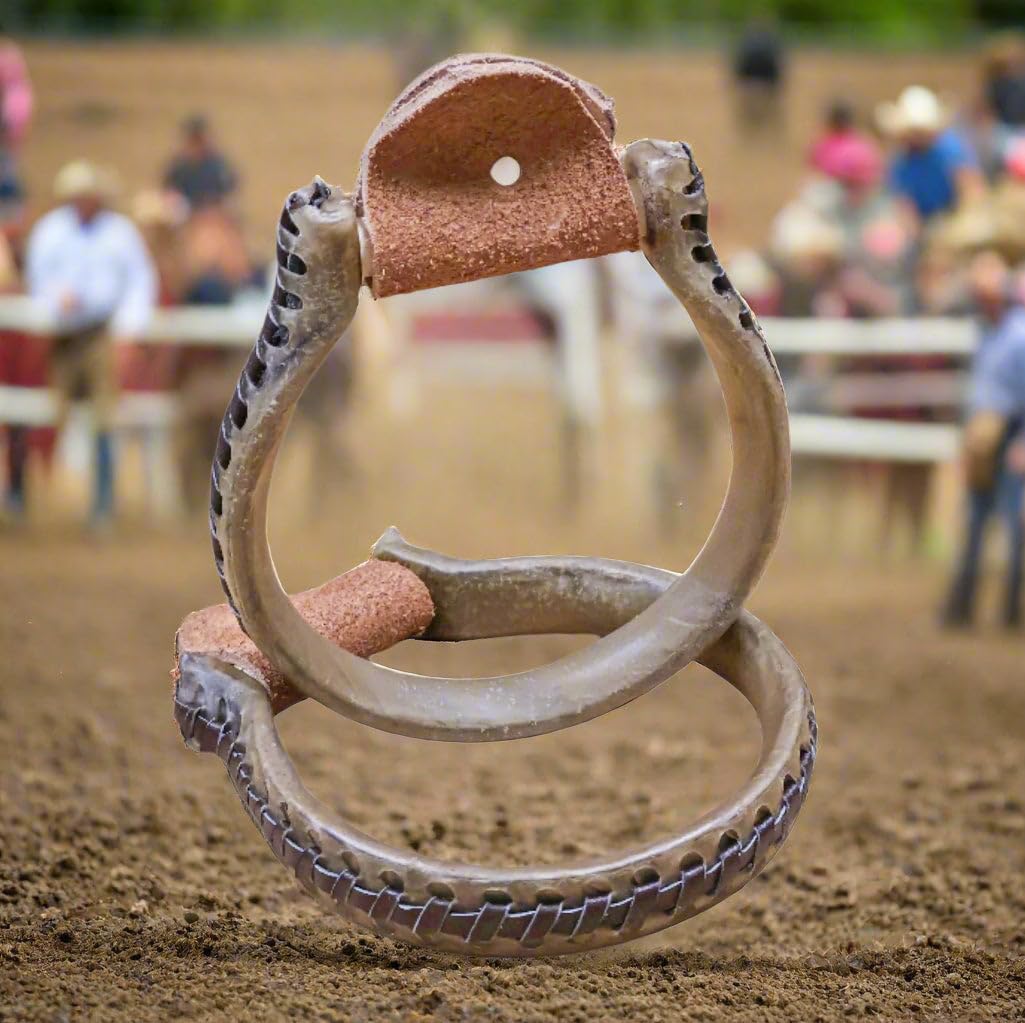 Oxbow Round Metal Western Stirrups D298598
