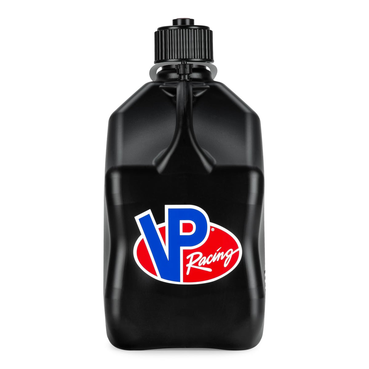 5.5 Gallon Square Motorsport Jug Black with Filler Hoses 4 Pack H915028