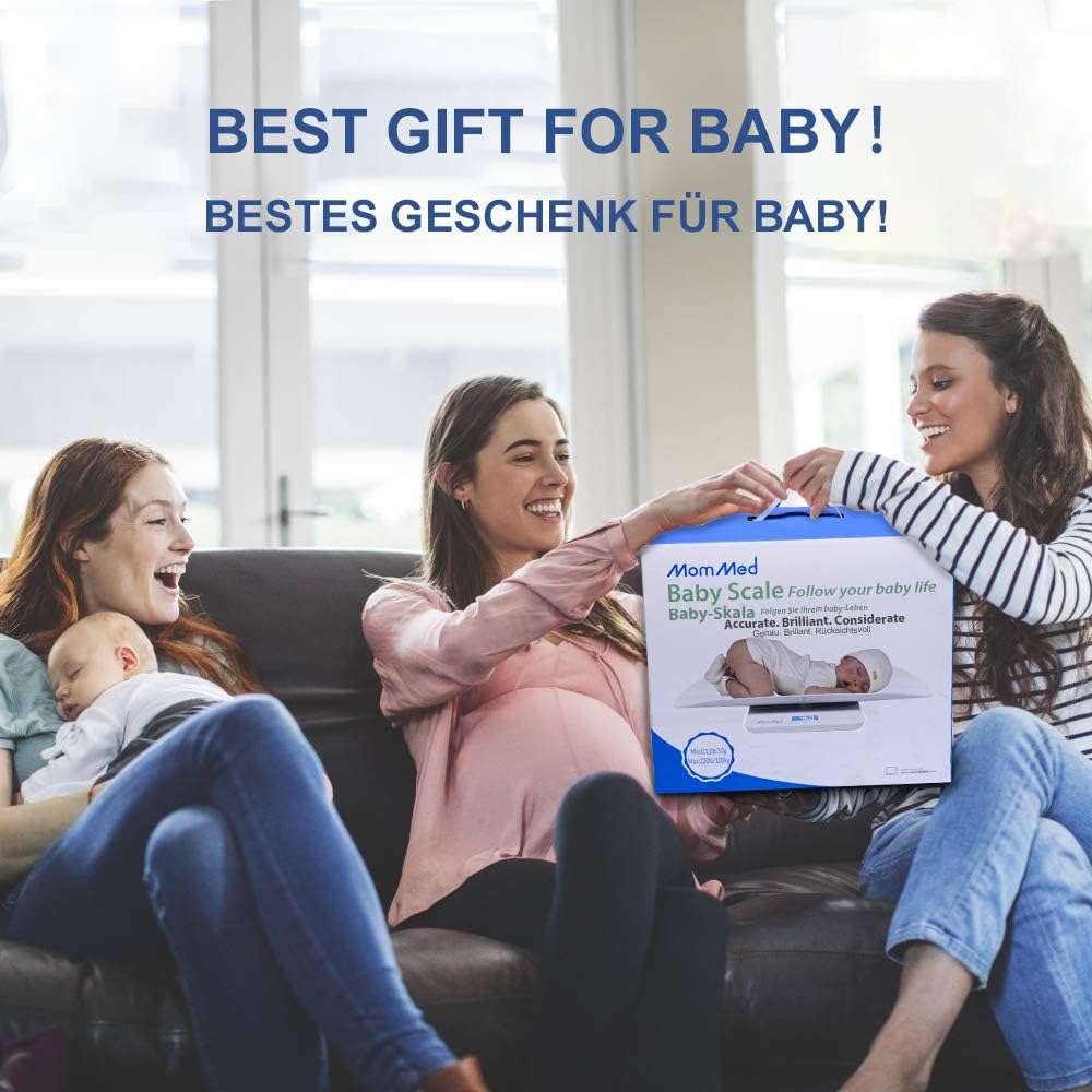 Baby Scale with Hold Function, Blue Backlight, Weight and Height Track T78247