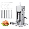 Manual Stainless Steel Sausage Stuffer with 5 Stuffing Tubes V826874