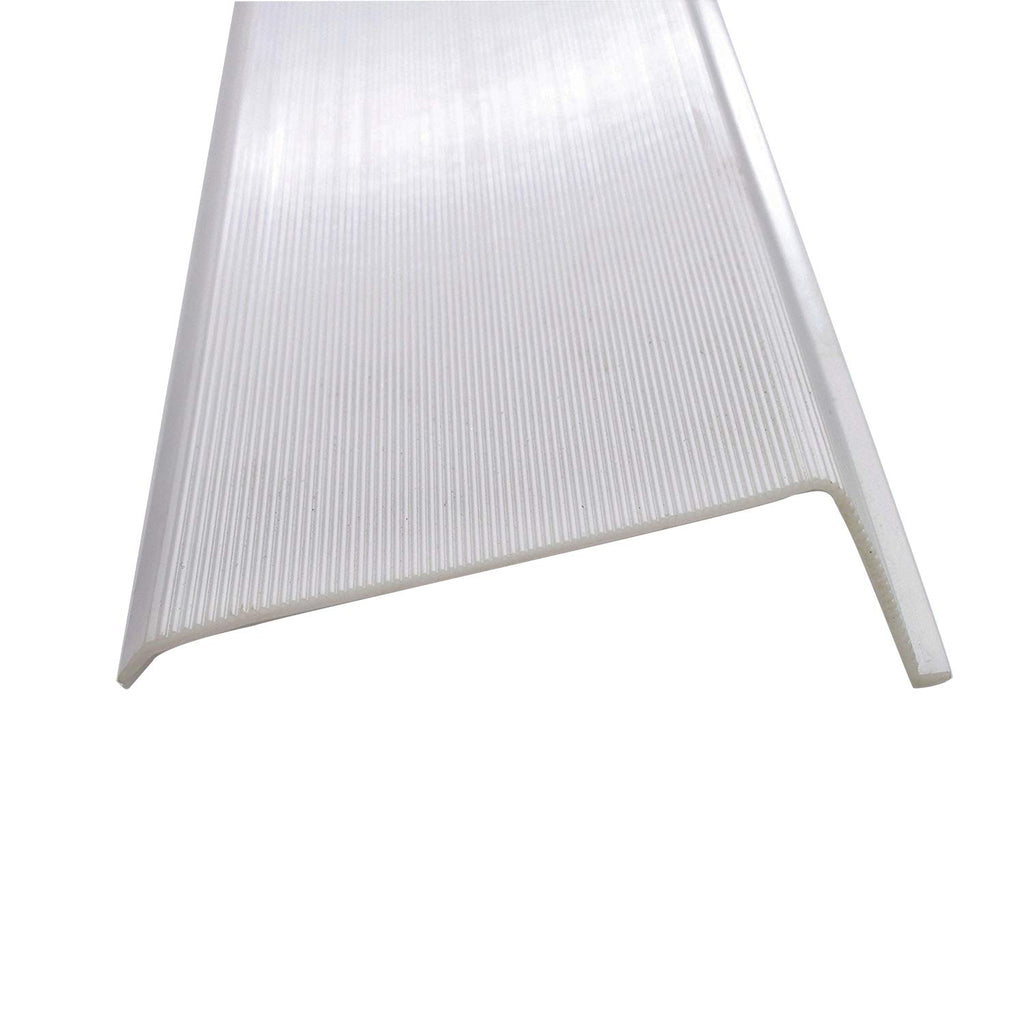 White Ribbed Acrylic Diffuser (L-Shaped, 24") O21300