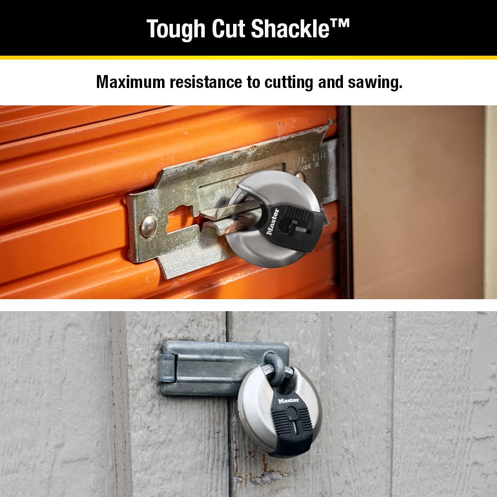 2-3/4-inch Wide Stainless Steel Disc Padlock O70881
