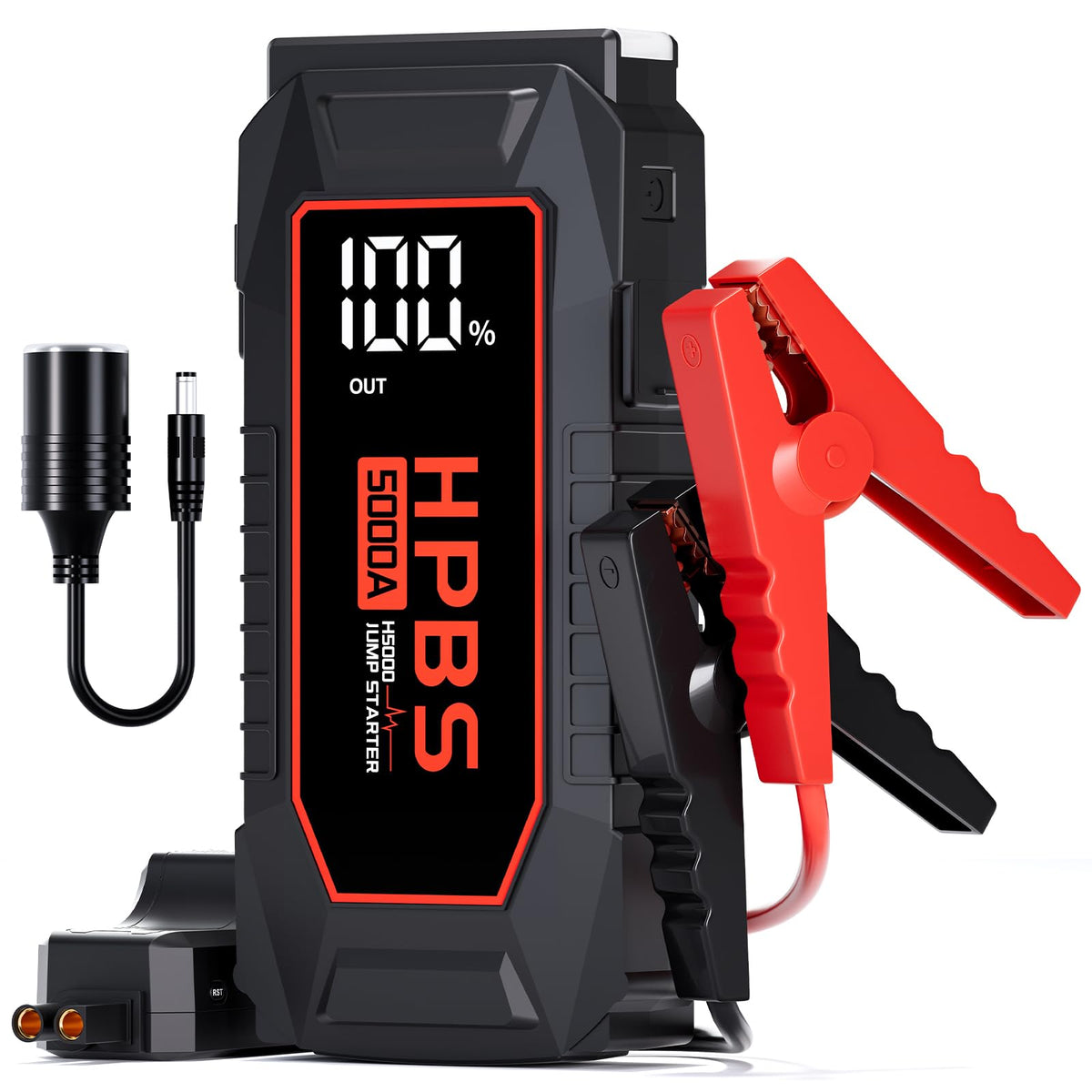 5000A Peak 12V Portable Jump Starter with 3.0" LCD Display Y504