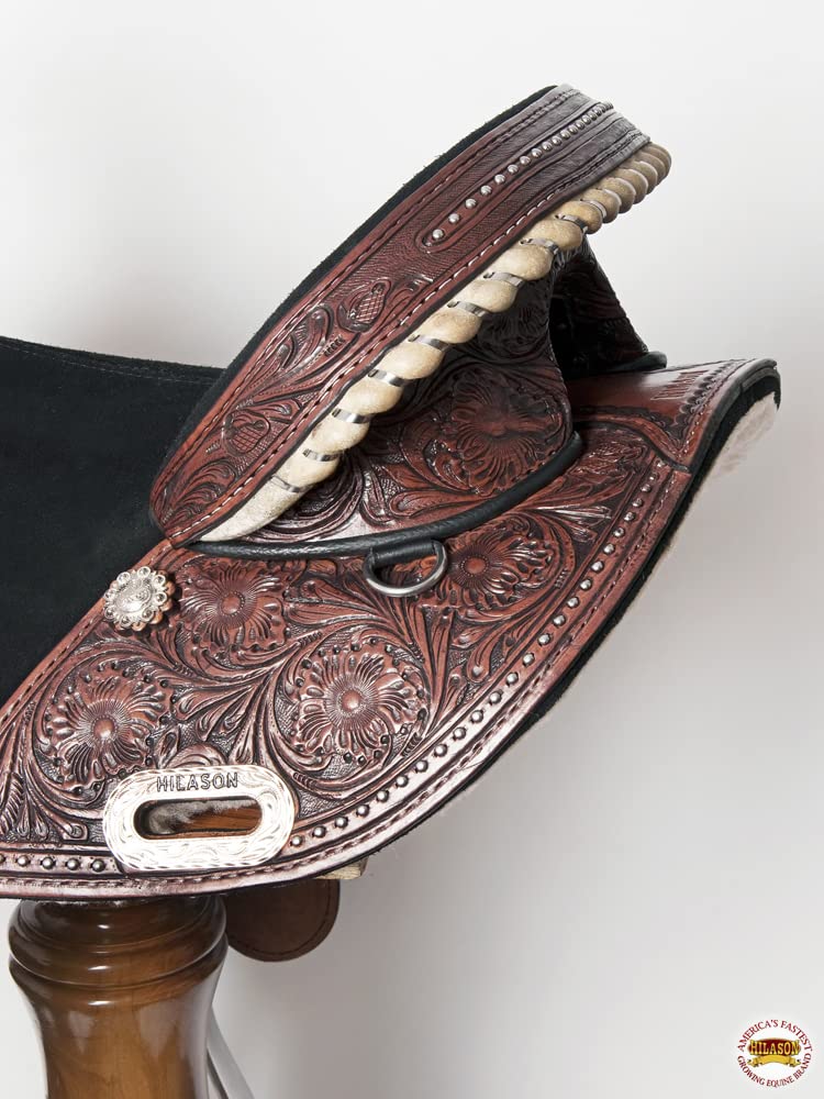 Western Horse Treeless Trail Barrel Saddle Leather Q4477
