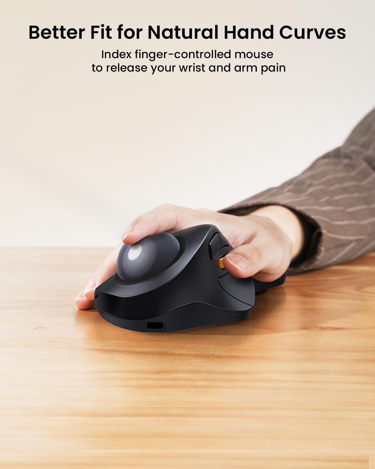 Wireless Bluetooth Trackball Mouse, Gray E260500