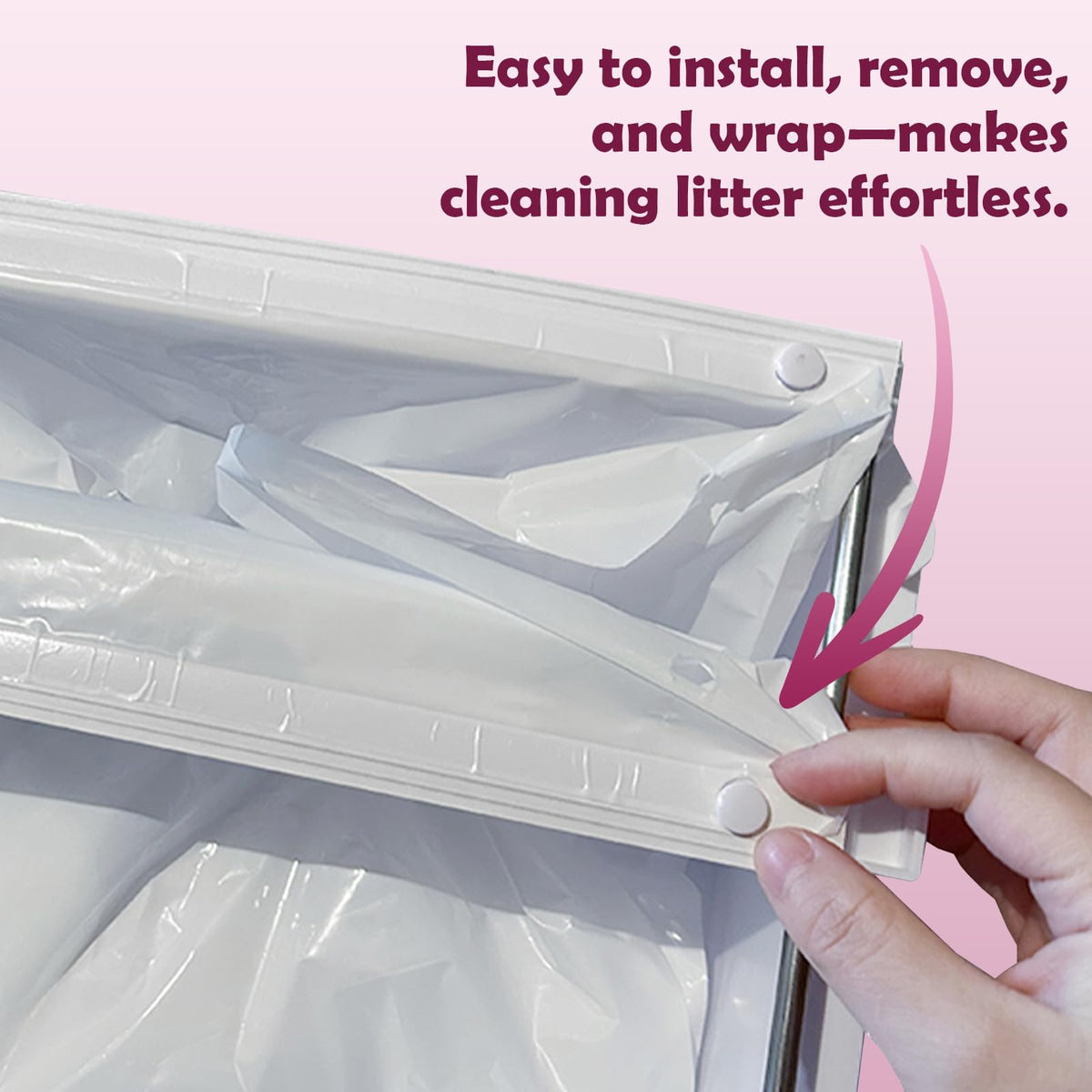 60pcs Cat Litter Box Liners D527926