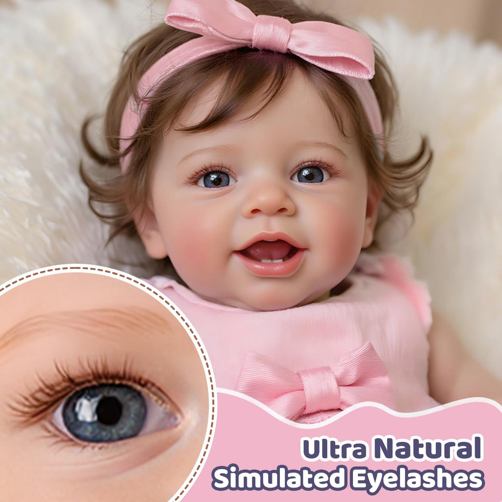 20 Inch Reborn Baby Dolls Girl with Rooted Hair B275