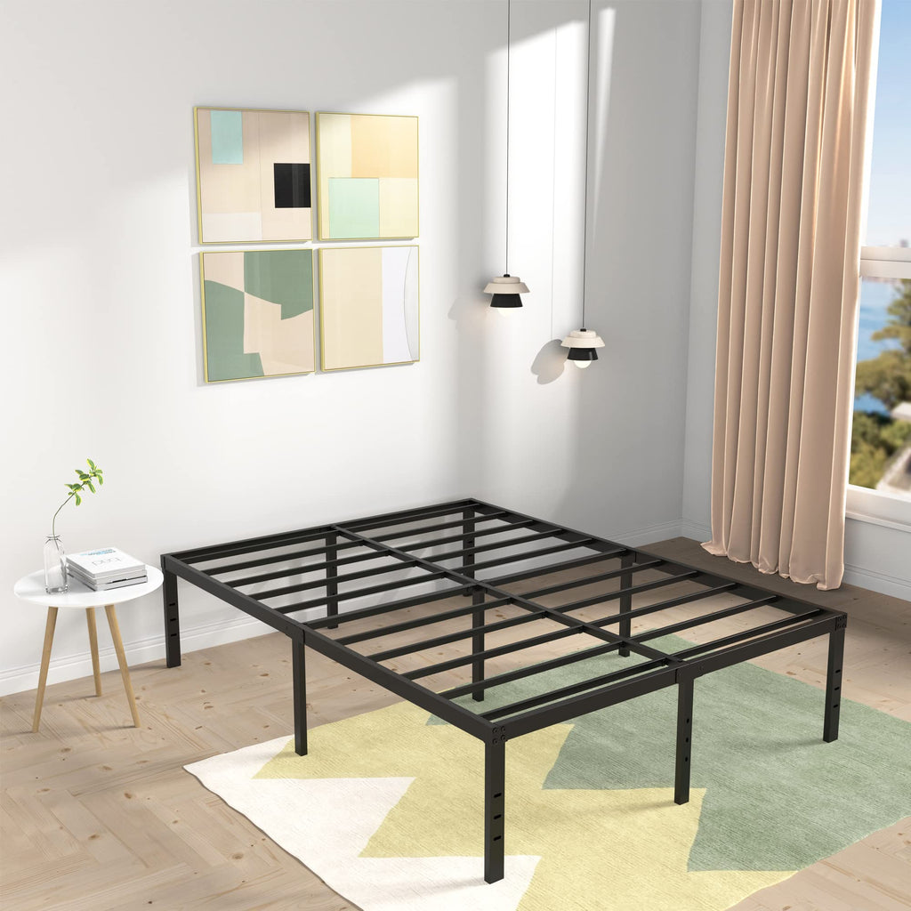 18 Inch High Queen Size Bed Frame with Storage S304771