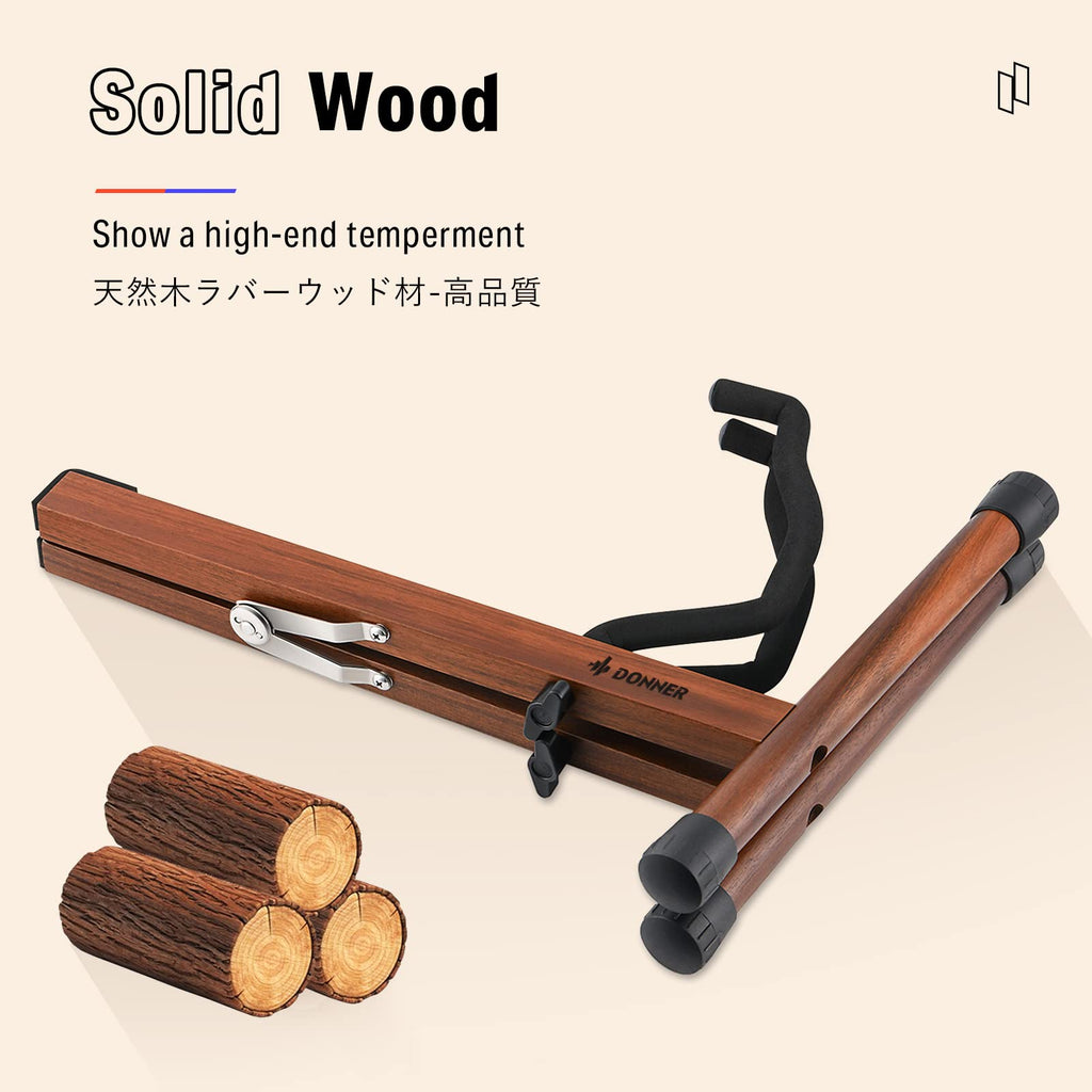 Wooden A Frame Folding Guitar Stand R208365