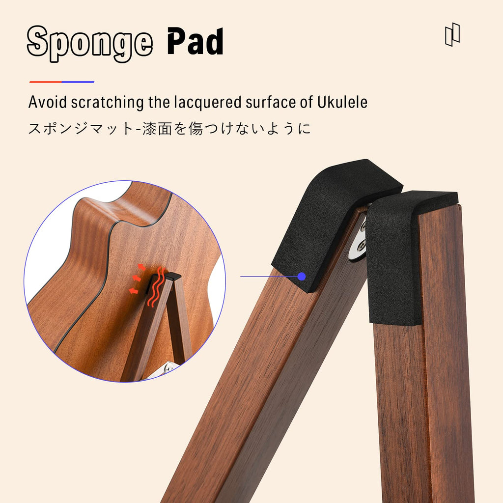 Wooden A Frame Folding Guitar Stand R208365