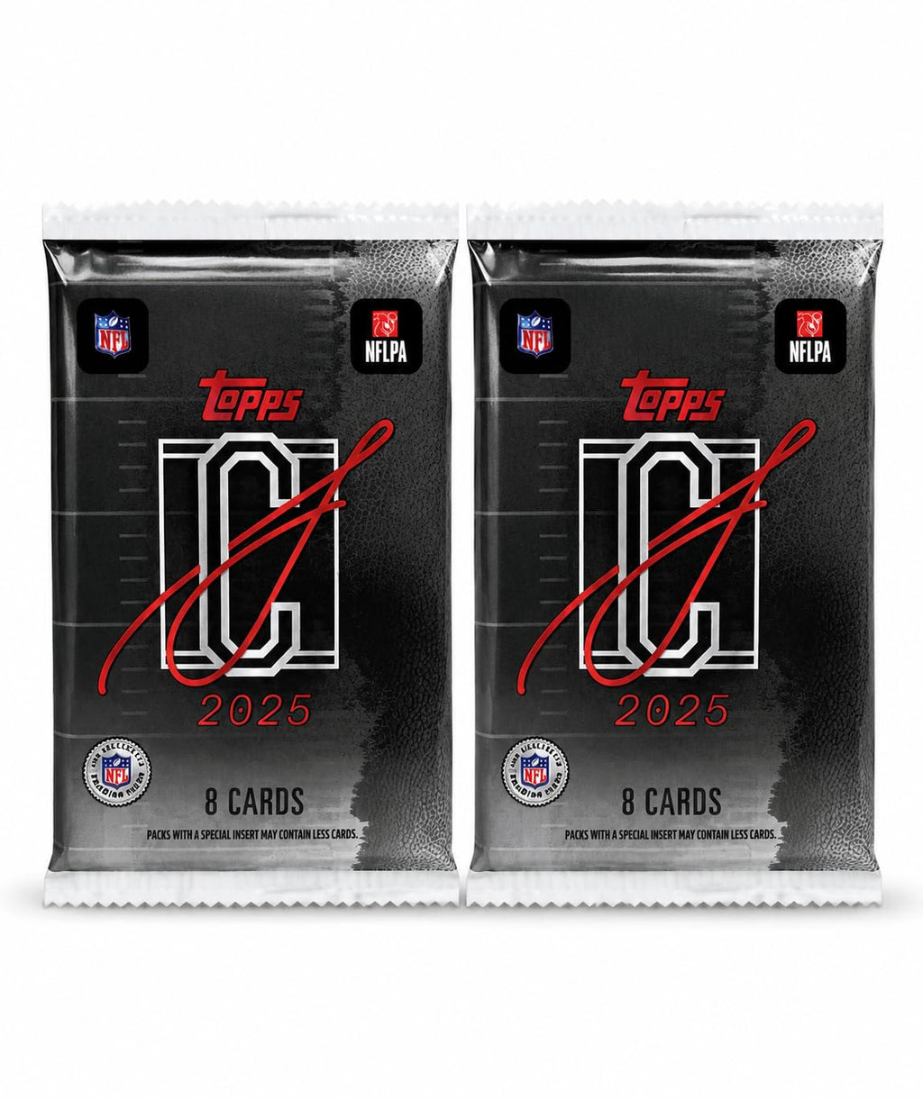 Football Trading Card Bundle, 2 Sealed Mega Box Packs, 16 Cards B757