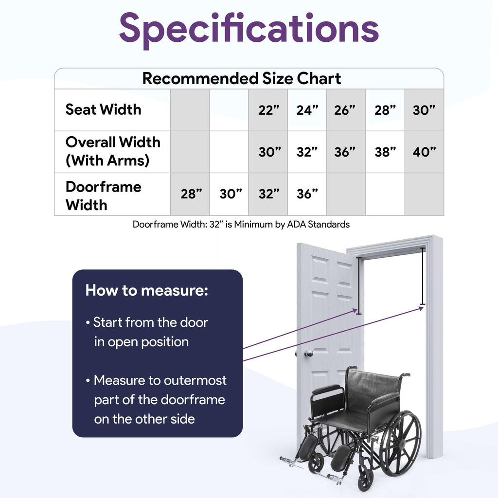 Heavy Duty Bariatric Wheelchair 500lb 26” Seat Width F6848