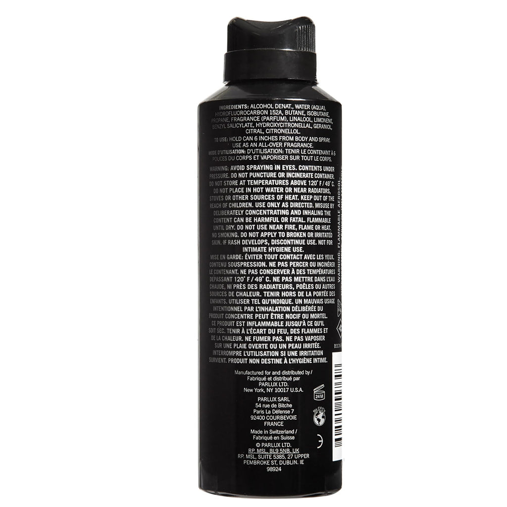 Black All Over Body Spray 6.0 Fl. Oz V5067
