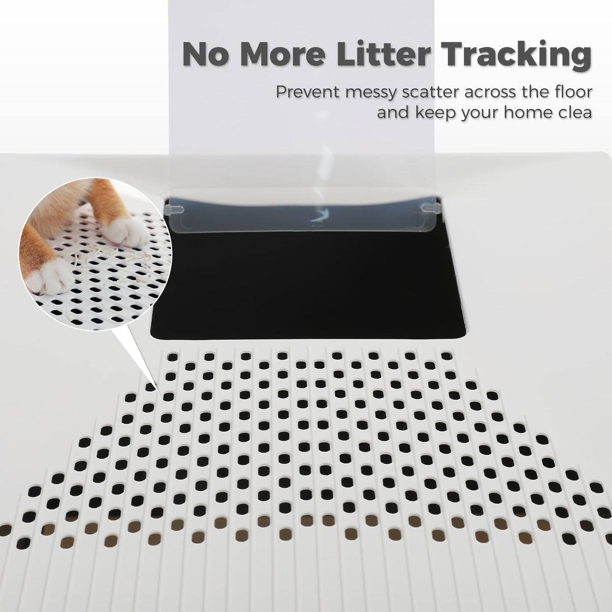 Large Enclosed Drawer Cat Litter Box with Dual Entry S560