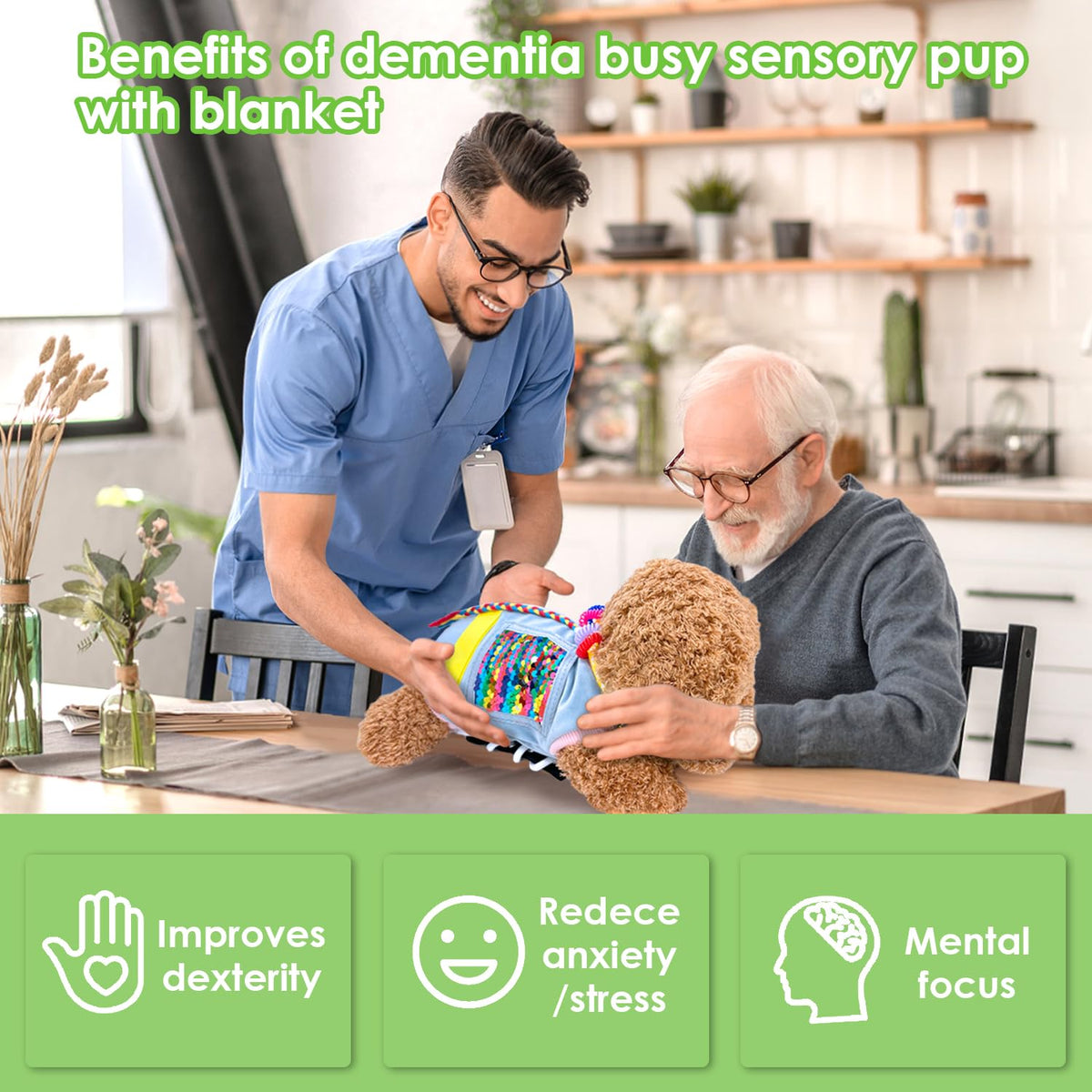 Sensory Dog Blanket for Seniors H6151