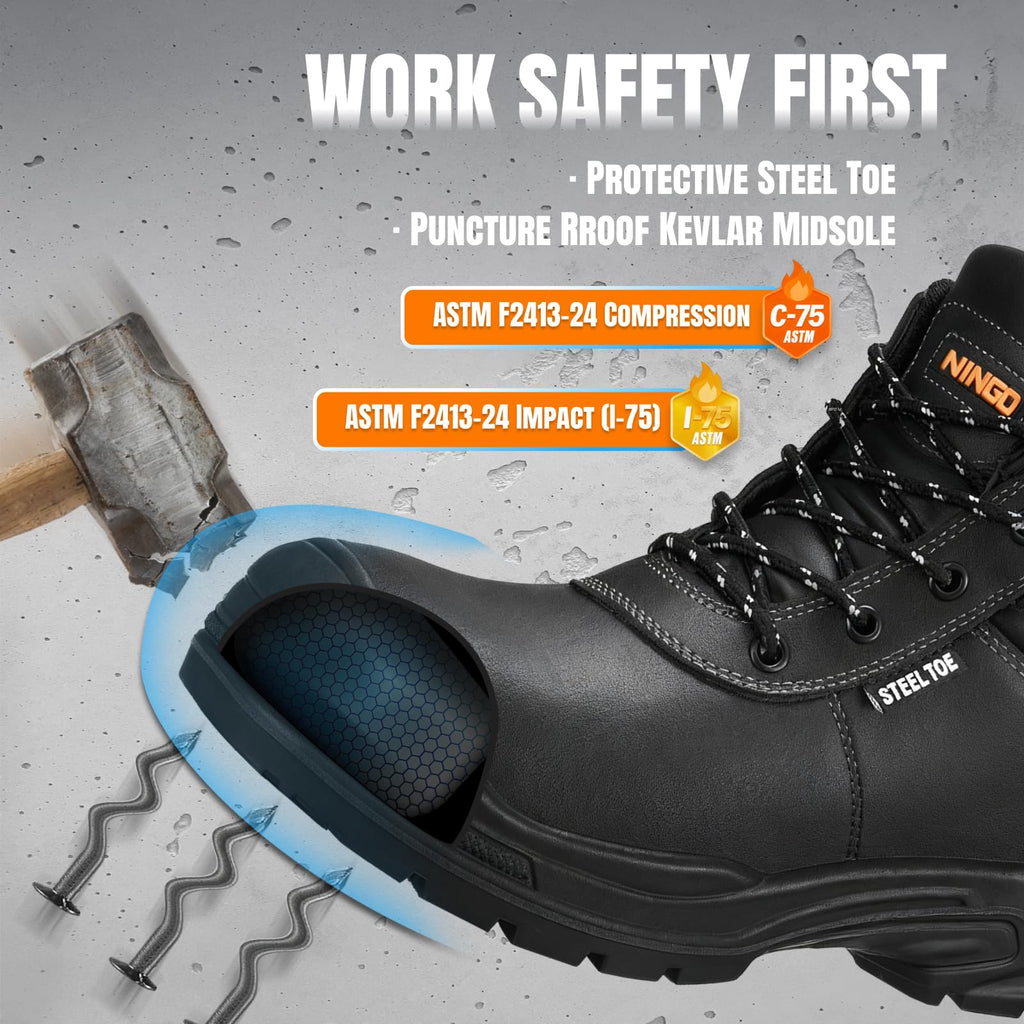 Steel Toe Non Slip Work Boots M352997