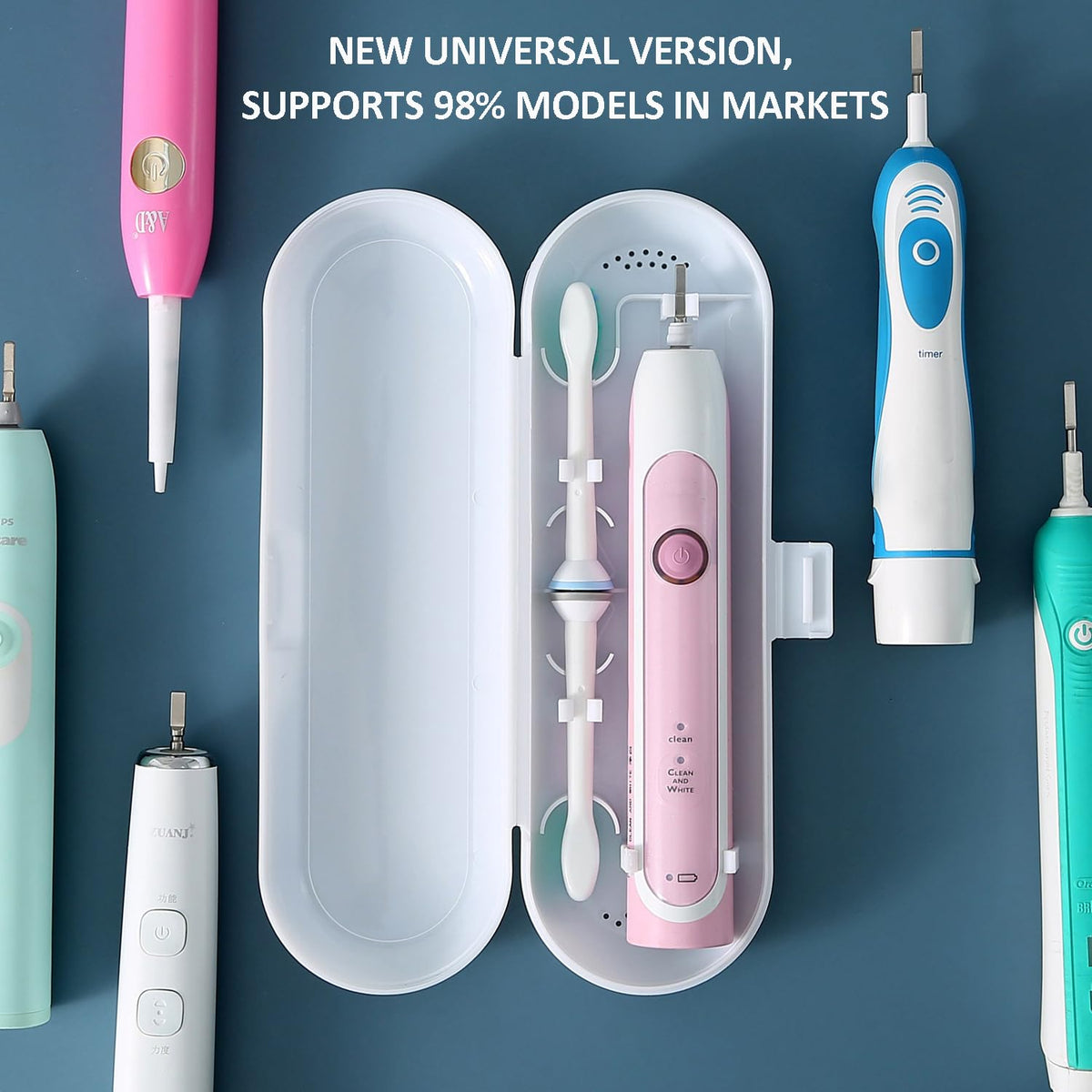 Plastic Electric Toothbrush Travel Case P6127