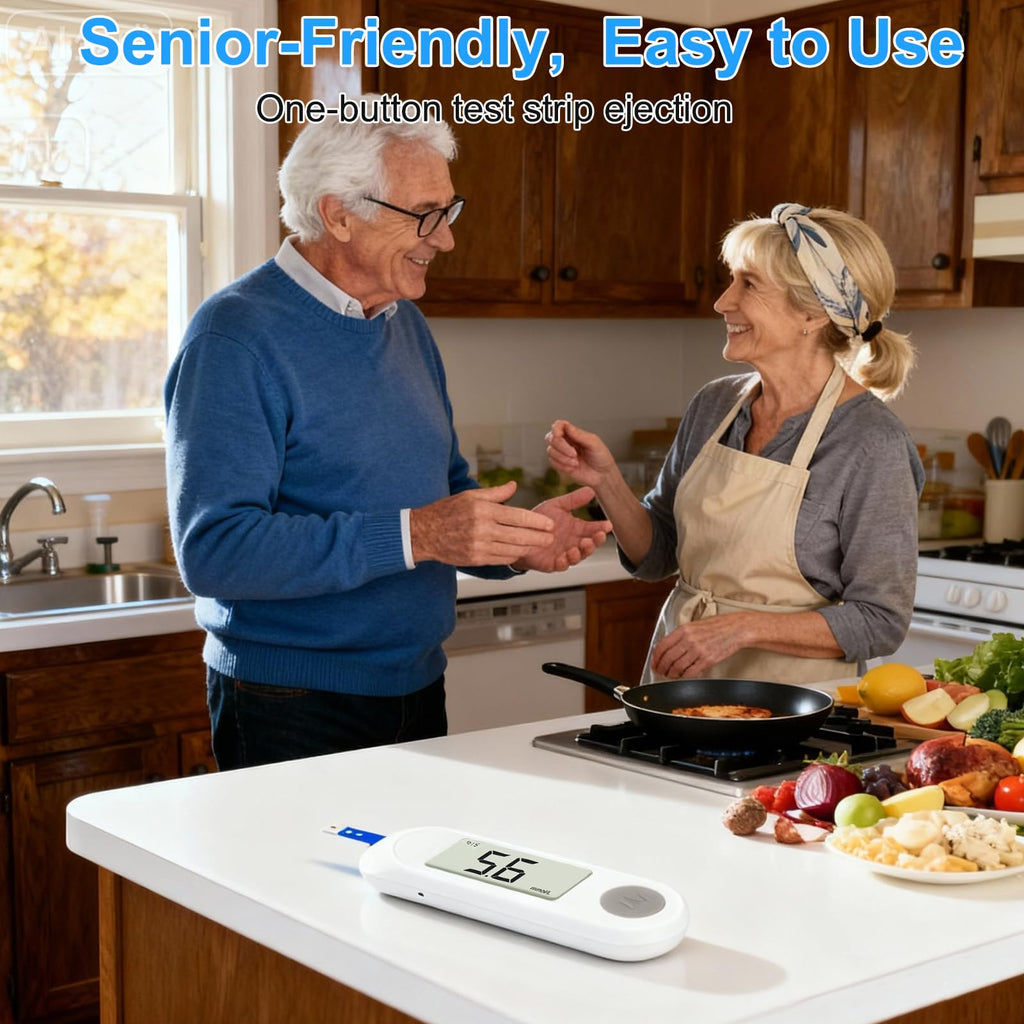 Blood Sugar Monitor Kit with 50 Test Strips & 50 Lancets Y472