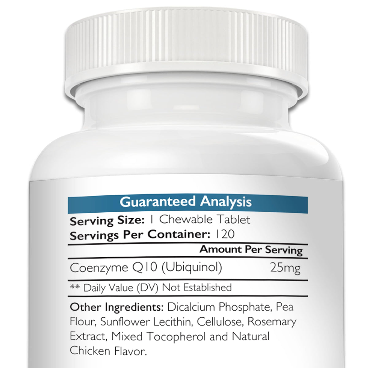 Coenzyme Q10 for Dogs Grain-Free Supplement, 120 Chewable Tablets P188921