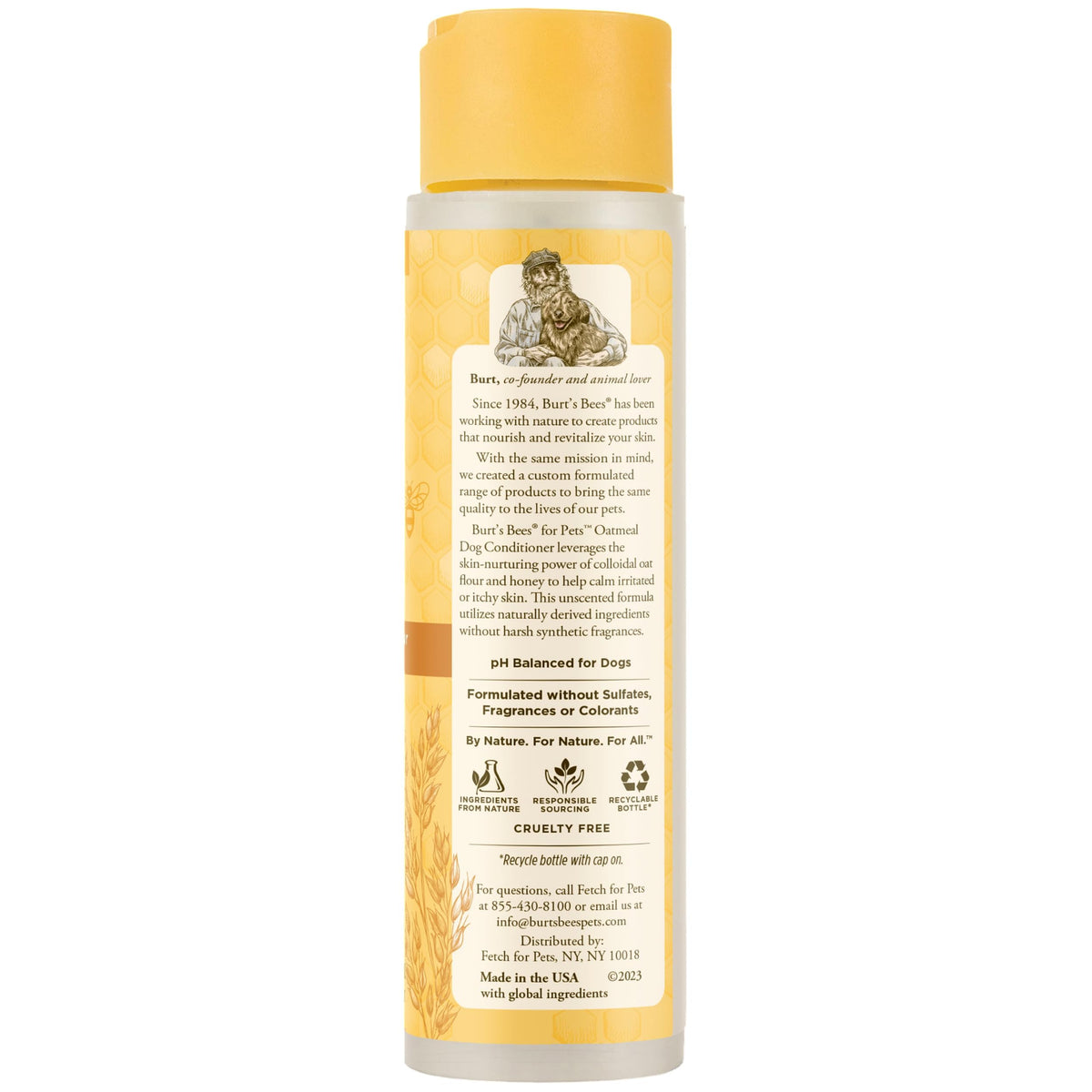 Fragrance-Free Oatmeal Dog Conditioner 10 Fl Oz R765