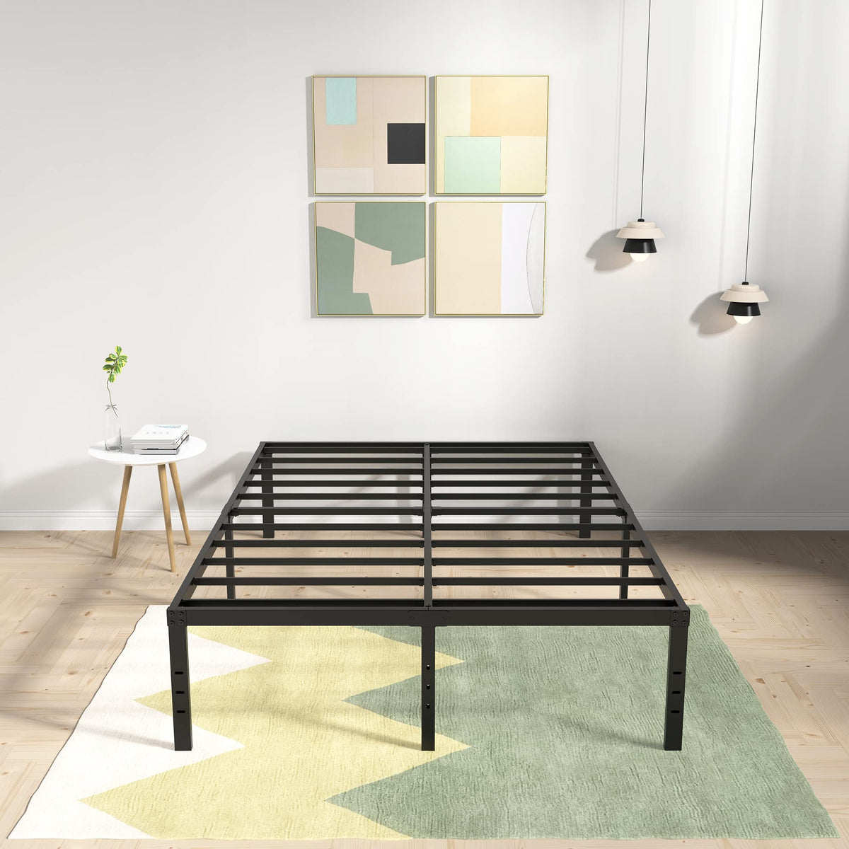18 Inch High Queen Size Bed Frame with Storage S304771